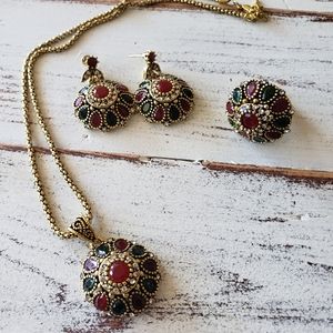 Renaissance Style Jewelry Set